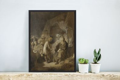 Poster - 30x40 cm - Joseph erzählt seine Träume - Rembrandt van Rijn (Gr. 30x40 cm)
