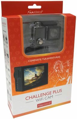 Vexia Challenge Plus WiFi Sport-Kamera mit Full HD 2-Display, Schwarz