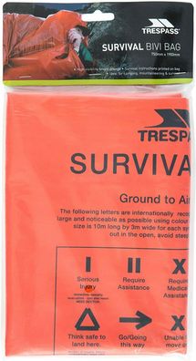 Trespass Radiator Survival Bivi Bag, Unisex Erwachsene Sicherheitsdecke