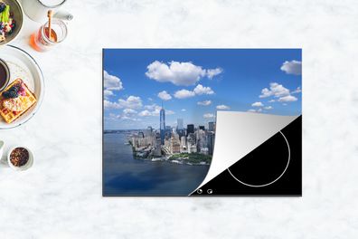 Herdabdeckplatte - 70x52 cm - New York - Manhattan - Skyline