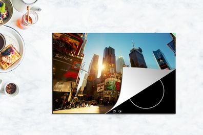 Herdabdeckplatte - 80x52 cm - New York - Amerika - Werbeschild