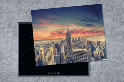 Herdabdeckplatte - 65x52 cm - New York - Manhattan - Empire State Building