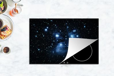 Herdabdeckplatte - 80x52 cm - Universum - Planeten - Sterne