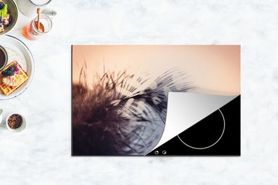 Herdabdeckplatte - 80x52 cm - Feder-Fotodruck