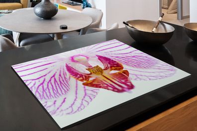 Herdabdeckplatte - 80x52 cm - Orchidee Detail