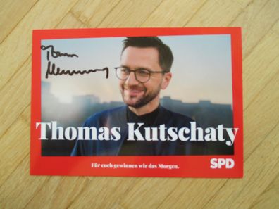 Nordrhein-Westfalen Minister SPD Thomas Kutschaty - handsigniertes Autogramm!!
