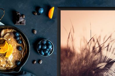 Herdabdeckplatte - 78x52 cm - Feder-Fotodruck