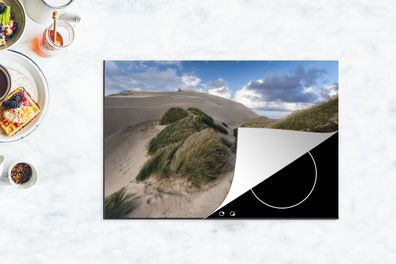 Herdabdeckplatte - 78x52 cm - Der Blick auf große Sanddünen