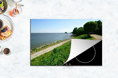 Herdabdeckplatte - 80x52 cm - Ostsee - Deich - Skandinavien