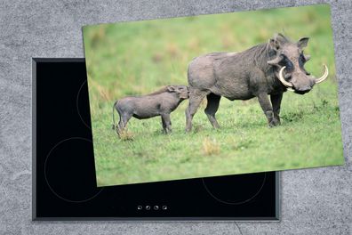 Herdabdeckplatte - 80x52 cm - Wild - Schwein - Afrika