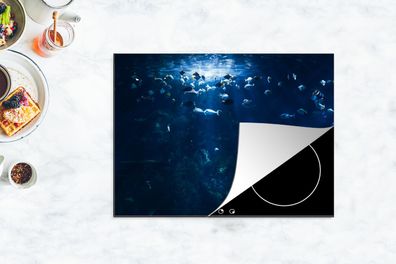 Herdabdeckplatte - 70x52 cm - Angeln in einem Aquarium in Norwegen