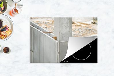 Herdabdeckplatte - 78x52 cm - Beton - Konstruktion - Baustelle
