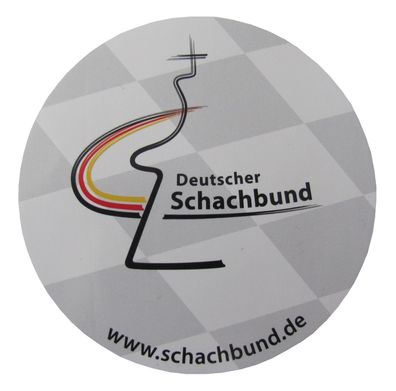 Deutscher Schachbund - Aufkleber 80 mm