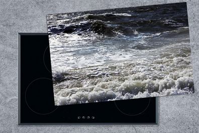 Herdabdeckplatte - 80x52 cm - Nordsee - Wasser - Wellen