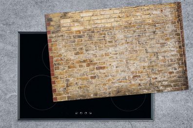 Herdabdeckplatte - 80x52 cm - Ziegel - Licht - Wand
