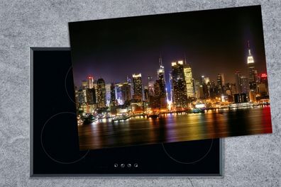 Herdabdeckplatte - 78x52 cm - New York - Manhattan - Skyline