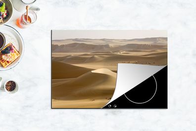 Herdabdeckplatte - 78x52 cm - Wüste in Ägypten