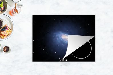Herdabdeckplatte - 70x52 cm - Eine Illustration einer beleuchteten Milchstraße