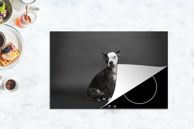 Herdabdeckplatte - 80x52 cm - Hund - Spot - Porträt