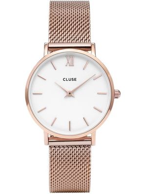 Cluse Classic Minuit Damen Armbanduhr CL30013 Edelstahl Gold Neu & Ovp
