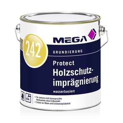 MEGA 242 Protect Holzschutzimprägnierung 2,5 Liter farblos