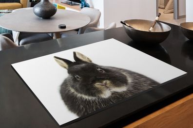 Herdabdeckplatte - 80x52 cm - Kaninchen - Haustiere - Fell
