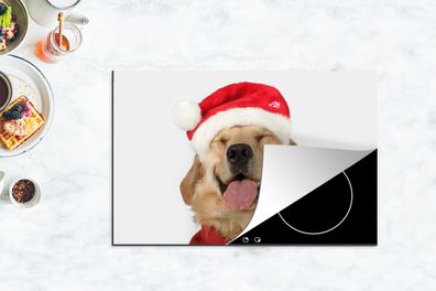 Herdabdeckplatte - 80x52 cm - Hund - Lustig - Lachen