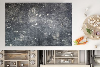 Herdabdeckplatte - 80x52 cm - Grau - Wand - Wandfarbe