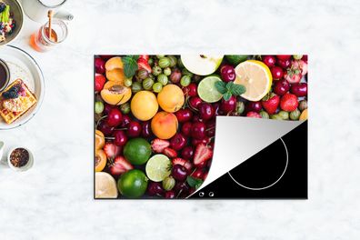 Herdabdeckplatte - 78x52 cm - Obst - Farben - Sommer