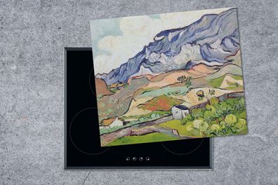 Herdabdeckplatte - 60x52 cm - Die Alpen - Vincent van Gogh