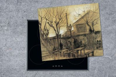 Herdabdeckplatte - 75x52 cm - Gartenrestaurant la Guinguette in Montmartre - Vincent
