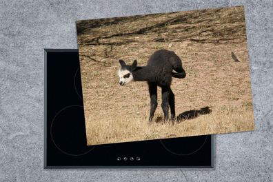 Herdabdeckplatte - 70x52 cm - Alpaka - Schwarz - Weiß