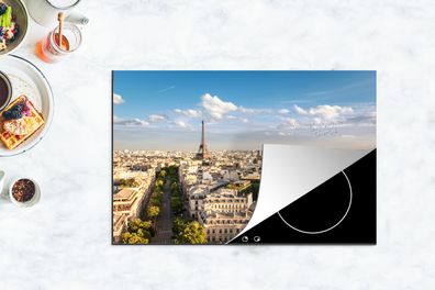 Herdabdeckplatte - 80x52 cm - Frankreich - Paris - Eiffelturm