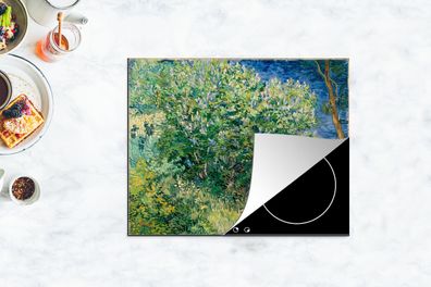 Herdabdeckplatte - 65x52 cm - Die Büsche bei Arles - Vincent van Gogh