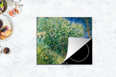 Herdabdeckplatte - 60x52 cm - Die Büsche bei Arles - Vincent van Gogh