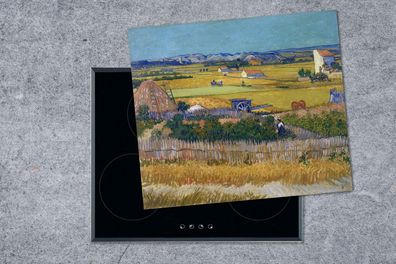 Herdabdeckplatte - 60x52 cm - Die Ernte - Vincent van Gogh