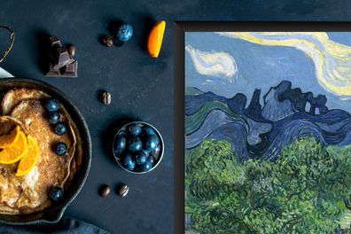 Herdabdeckplatte - 60x52 cm - Die Olivenbäume - Vincent van Gogh