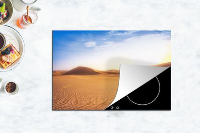 Herdabdeckplatte - 78x52 cm - Kamel - Wüste - Sand