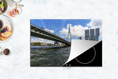 Herdabdeckplatte - 80x52 cm - Rotterdam - Erasmus - Brücke