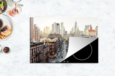 Herdabdeckplatte - 78x52 cm - Straßen von New York