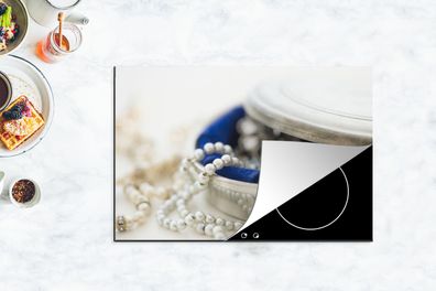 Herdabdeckplatte - 78x52 cm - Schmuck aus Perlen
