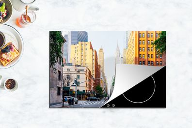 Herdabdeckplatte - 80x52 cm - Kreuzung in New York