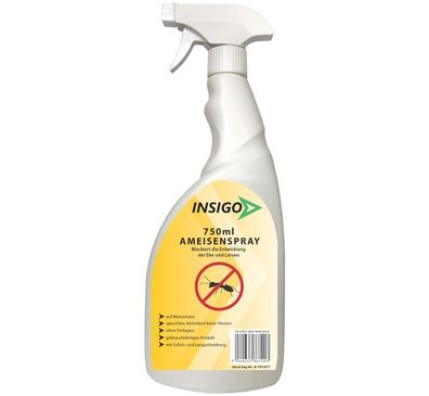 INSIGO 750ml Ameisenspray Ameisenmittel Ameisengift gegen Ameisen Bekämpfung