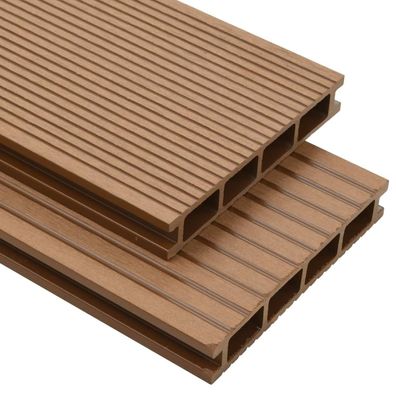 vidaXL WPC Hohlkammer Terrassendielen mit Zubehör 20 m² 4 m Teak