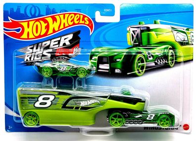 Hot Wheels LKW mit Auto Super Rigs Truck Pack CGC24 Wingstorm