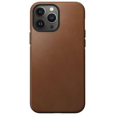 Nomad Modern Case English Tan Leather MagSafe für iPhone 13 Pro Max
