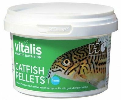 Vitalis Catfish Pellets 1mm 70g Meerwasser Futter Aquarium