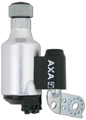 Fahrraddynamo AXA 8201 2 + 2 Anschlüsse Rechtsanbau silber Alugehäuse Stahllaufrolle