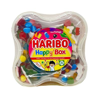 Haribo Happy Box: Bunte Vielfalt aus Frankreich - 600 Gramm süßer Genuss