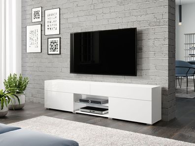 TV-Lowboard Carrera 180 TV-Schrank Stilvoll Wohnzimmer Modern Design Kollektion